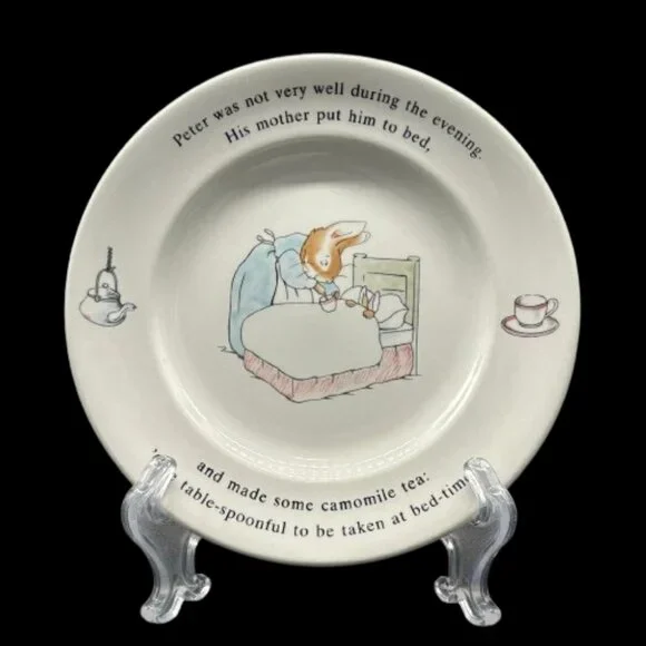 Wedgewood Peter Rabbit Beatrix Potter Children's 3pc Dish Set NWOB - Picture 5 of 7